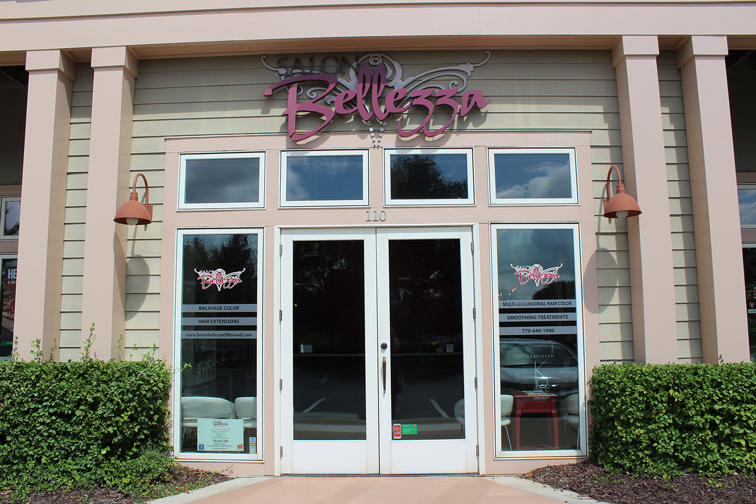 salon bellezza of roswell hair storefront